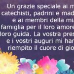 Ringraziare gli auguri per la cresima