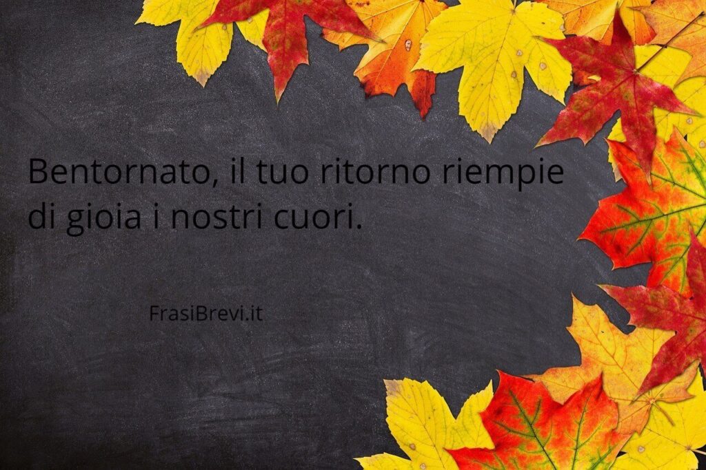 Frasi di bentornato